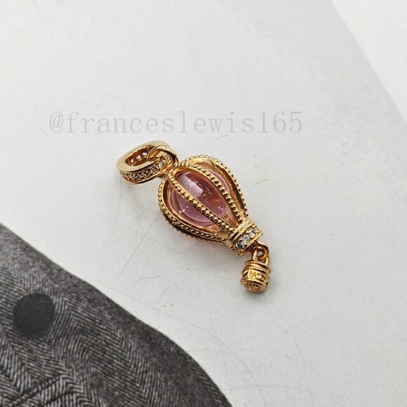 Pandora Sparkling Pink Hot Air Balloon Dangle Charm - Picture 2 of 3